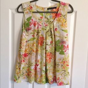 Rose and Olive XL tank top floral design